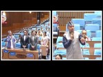 राप्रपाका लिङदेन बोल्दा विरोधमा उभिएका रास्वपा सदस्यहरु मनिष झाले बोल्दा भने शान्त रहे